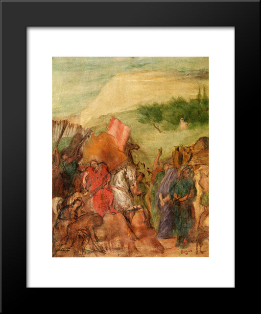 The Daughter Of Jephtha (Study) 20x24 Black Modern Wood Framed Art Print Poster by Degas, Edgar