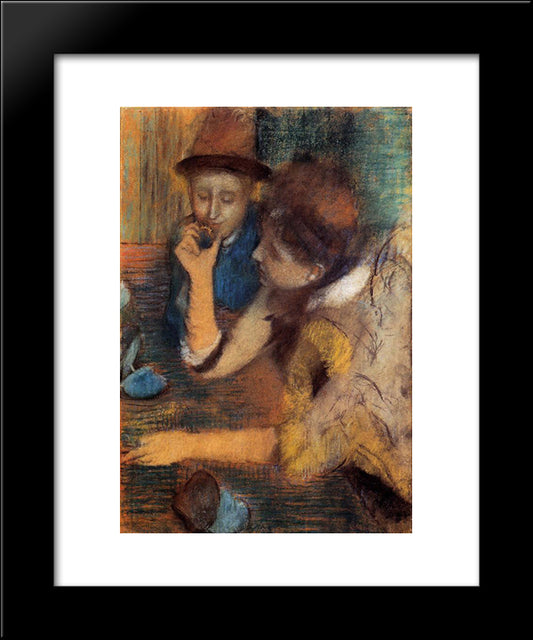 The Jewels 20x24 Black Modern Wood Framed Art Print Poster by Degas, Edgar