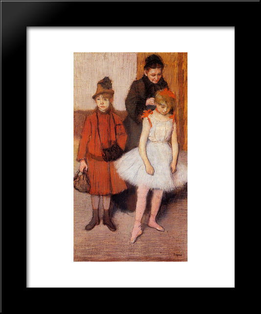 The Mante Family 20x24 Black Modern Wood Framed Art Print Poster by Degas, Edgar