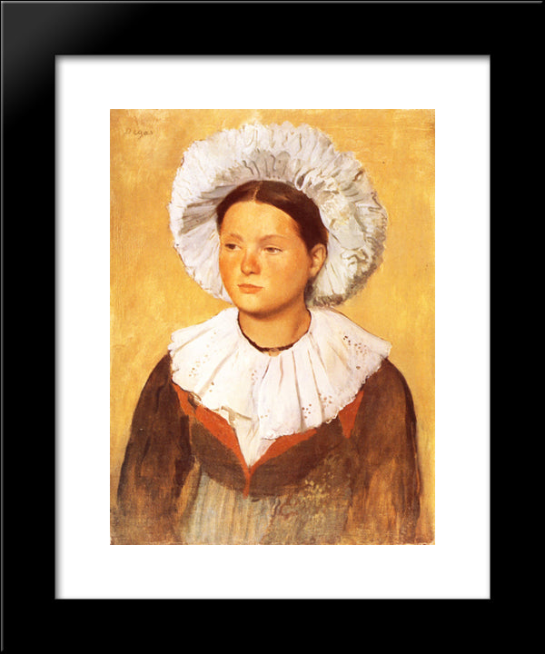 The Savoy Girl 20x24 Black Modern Wood Framed Art Print Poster by Degas, Edgar