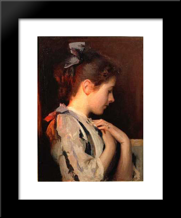 Amethyst 20x24 Black Modern Wood Framed Art Print Poster by Tarbell, Edmund Charles