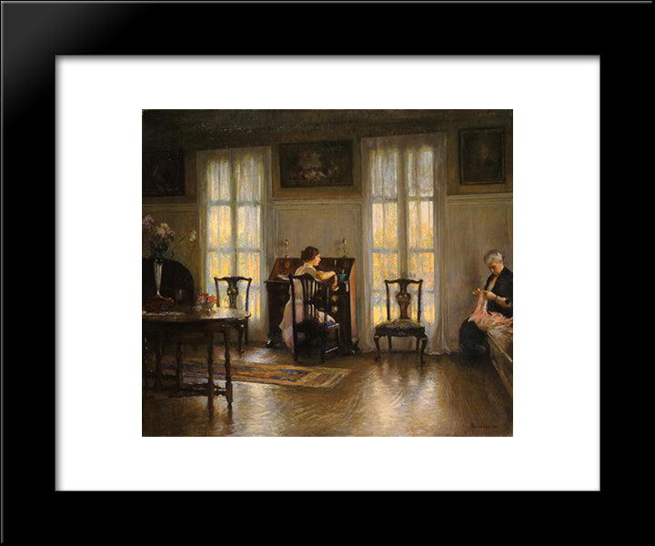 Mother And Mary 20x24 Black Modern Wood Framed Art Print Poster by Tarbell, Edmund Charles