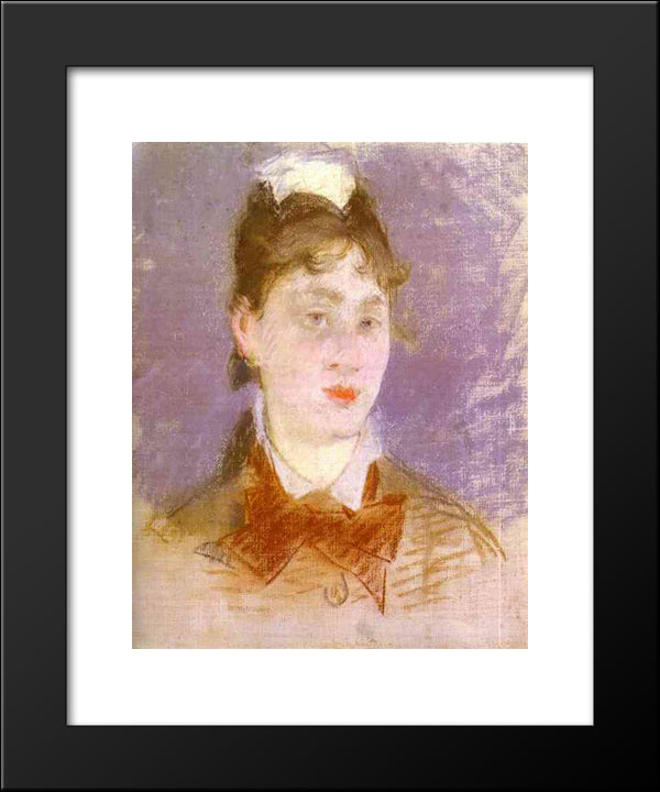 A Young Girl 20x24 Black Modern Wood Framed Art Print Poster by Manet, Edouard