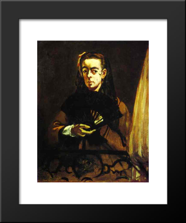 Angelina 20x24 Black Modern Wood Framed Art Print Poster by Manet, Edouard