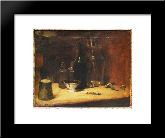 Artist'S Atelier 20x24 Black Modern Wood Framed Art Print Poster by Manet, Edouard