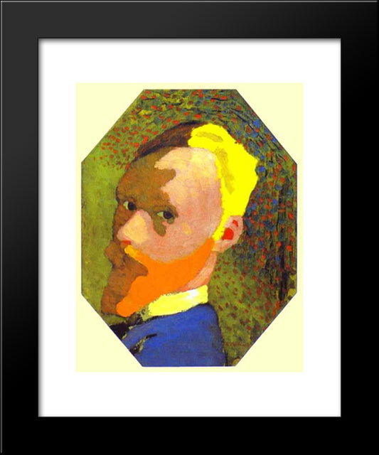 Autoportrait 20x24 Black Modern Wood Framed Art Print Poster by Vuillard, Edouard