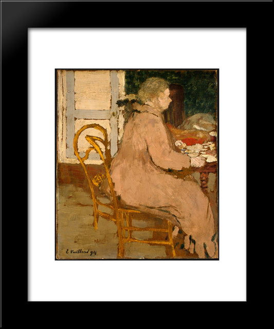 Breakfast 20x24 Black Modern Wood Framed Art Print Poster by Vuillard, Edouard