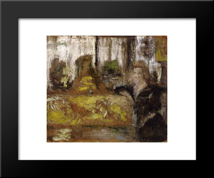 Madame Arthur Fontaine 20x24 Black Modern Wood Framed Art Print Poster by Vuillard, Edouard