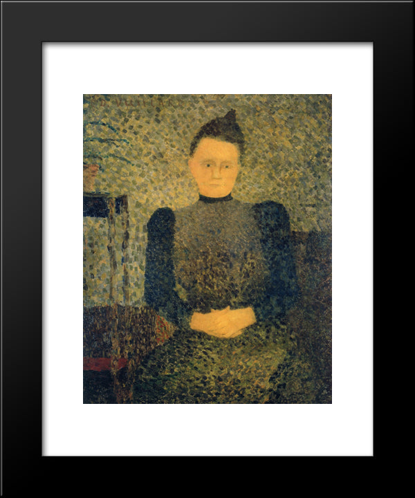 Portrait Of Marie Vuillard 20x24 Black Modern Wood Framed Art Print Poster by Vuillard, Edouard