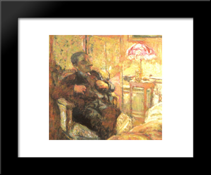 Romain Coolus (Writer In La Revuew Blanche) 20x24 Black Modern Wood Framed Art Print Poster by Vuillard, Edouard