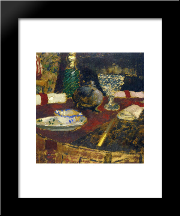 The Sauceboat 20x24 Black Modern Wood Framed Art Print Poster by Vuillard, Edouard