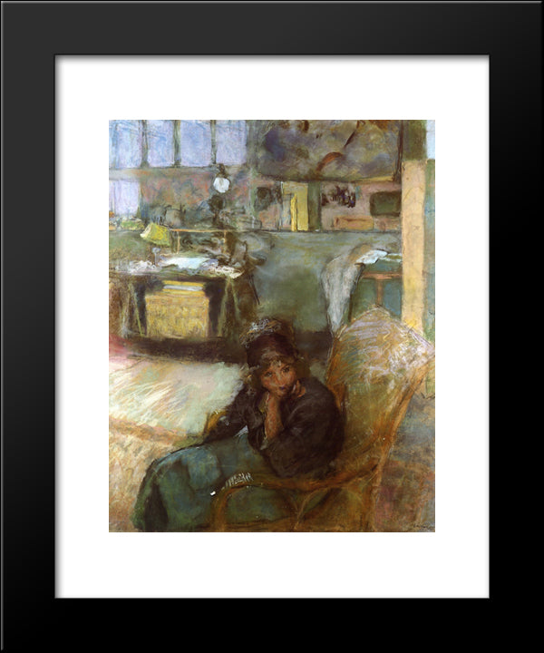 The Studio 20x24 Black Modern Wood Framed Art Print Poster by Vuillard, Edouard