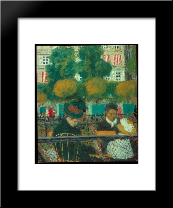 The Tuileries Gardens, Paris 20x24 Black Modern Wood Framed Art Print Poster by Vuillard, Edouard