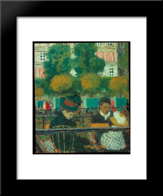 The Tuileries Gardens, Paris 20x24 Black Modern Wood Framed Art Print Poster by Vuillard, Edouard