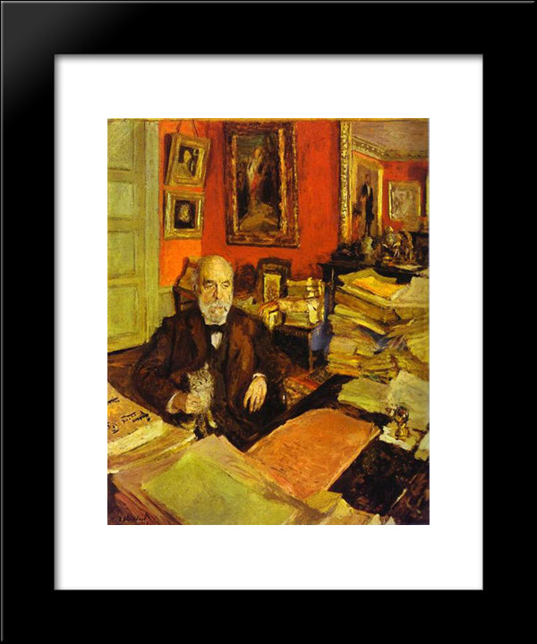 Theodore Duret 20x24 Black Modern Wood Framed Art Print Poster by Vuillard, Edouard