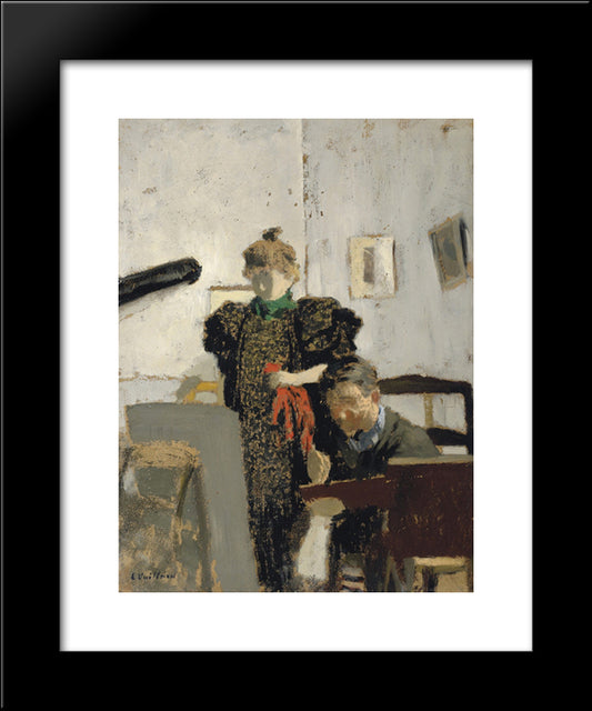 Valloton In Natanson 20x24 Black Modern Wood Framed Art Print Poster by Vuillard, Edouard