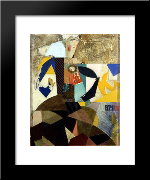La Petite 20x24 Black Modern Wood Framed Art Print Poster by Viana, Eduardo
