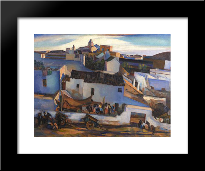 Pousada De Ciganos 20x24 Black Modern Wood Framed Art Print Poster by Viana, Eduardo