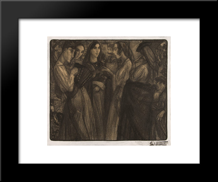 Untitled 20x24 Black Modern Wood Framed Art Print Poster by Viana, Eduardo