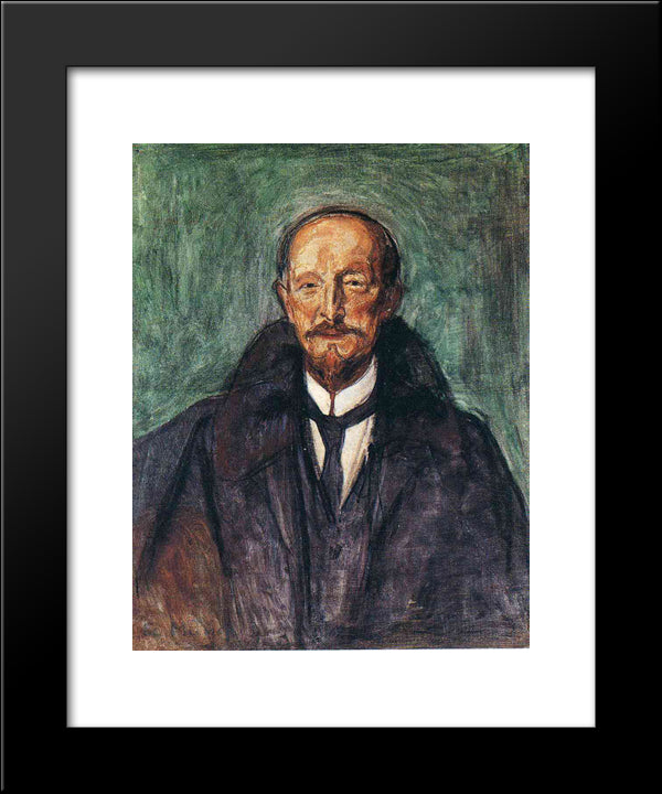 Albert Kollmann 20x24 Black Modern Wood Framed Art Print Poster by Munch, Edvard