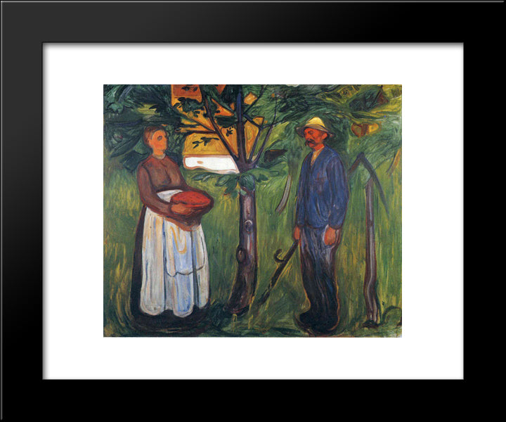 Fertility Ii 20x24 Black Modern Wood Framed Art Print Poster by Munch, Edvard