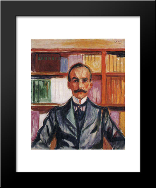 Harry Graf Kessler 20x24 Black Modern Wood Framed Art Print Poster by Munch, Edvard