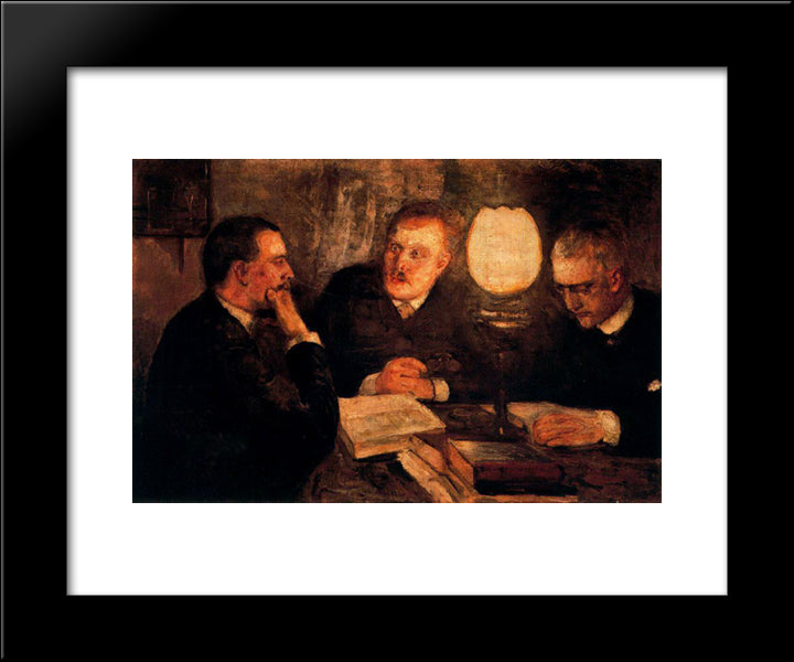 Jurisprudence 20x24 Black Modern Wood Framed Art Print Poster by Munch, Edvard