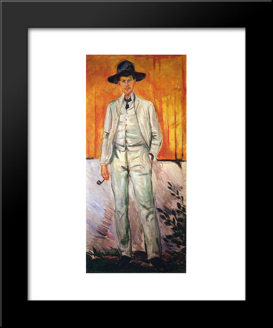 Ludvig Karsten 20x24 Black Modern Wood Framed Art Print Poster by Munch, Edvard