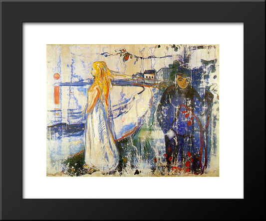 Separation 20x24 Black Modern Wood Framed Art Print Poster by Munch, Edvard