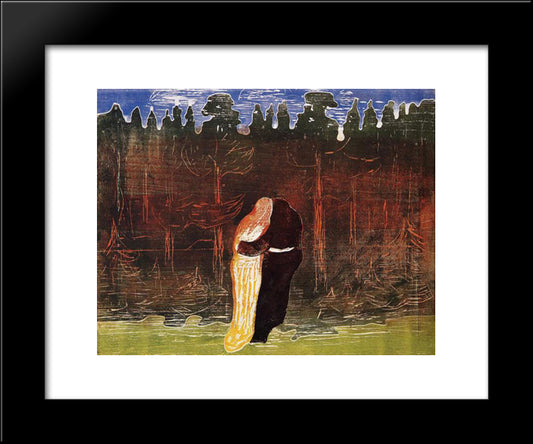 Towards The Forest Ii 20x24 Black Modern Wood Framed Art Print Poster by Munch, Edvard