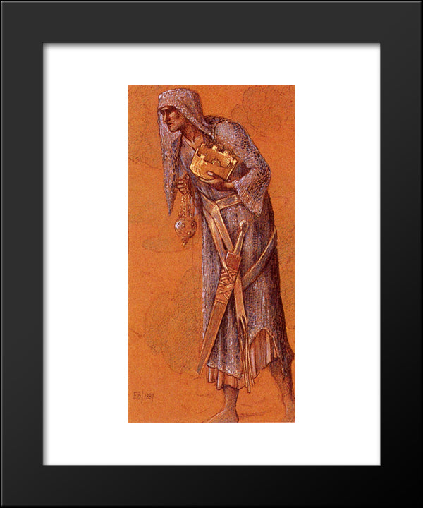 Balthazar 20x24 Black Modern Wood Framed Art Print Poster by Burne Jones, Edward