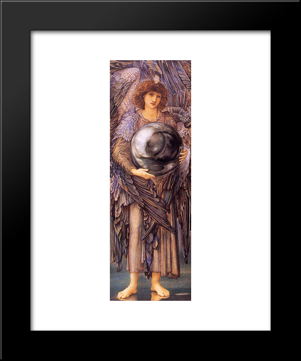 Days Of Creation, The 1St Day 20x24 Black Modern Wood Framed Art Print Poster by Burne Jones, Edward