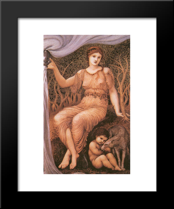 Earth Mother 20x24 Black Modern Wood Framed Art Print Poster by Burne Jones, Edward