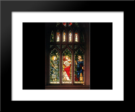 Faith Hope And Charity 20x24 Black Modern Wood Framed Art Print Poster by Burne Jones, Edward