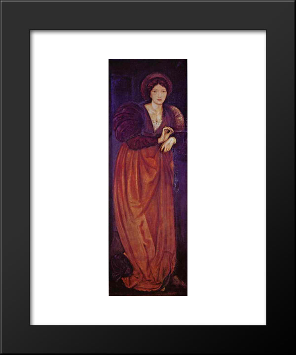 Fatima 20x24 Black Modern Wood Framed Art Print Poster by Burne Jones, Edward