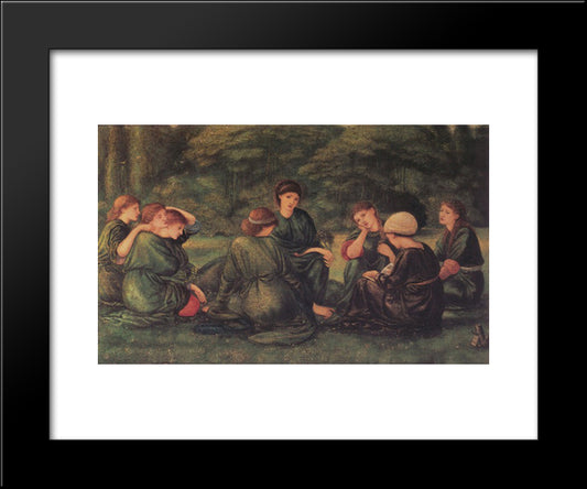 Green Summer 20x24 Black Modern Wood Framed Art Print Poster by Burne Jones, Edward