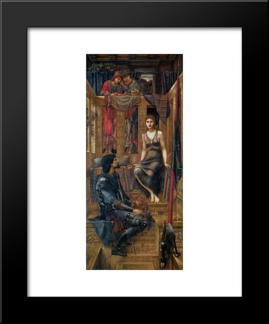 King Cophetua And The Beggar Maid 20x24 Black Modern Wood Framed Art Print Poster by Burne Jones, Edward