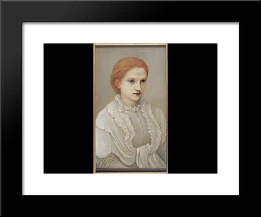 Lady Frances Balfour 20x24 Black Modern Wood Framed Art Print Poster by Burne Jones, Edward