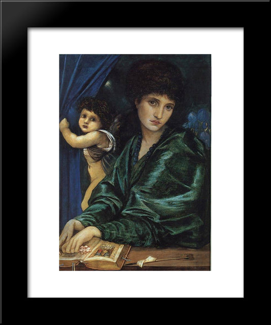 Maria Zambaco 20x24 Black Modern Wood Framed Art Print Poster by Burne Jones, Edward