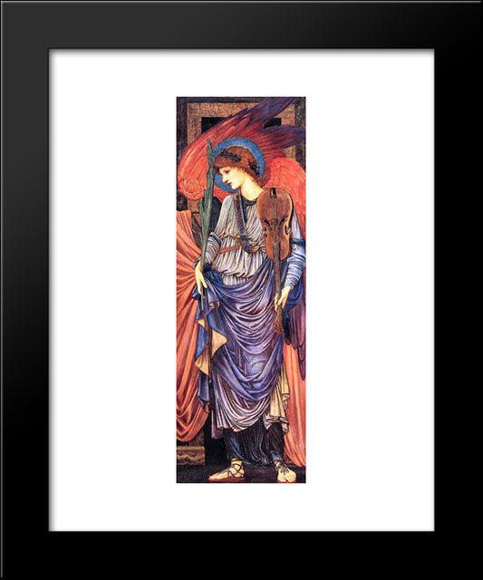 Musical Angels 20x24 Black Modern Wood Framed Art Print Poster by Burne Jones, Edward