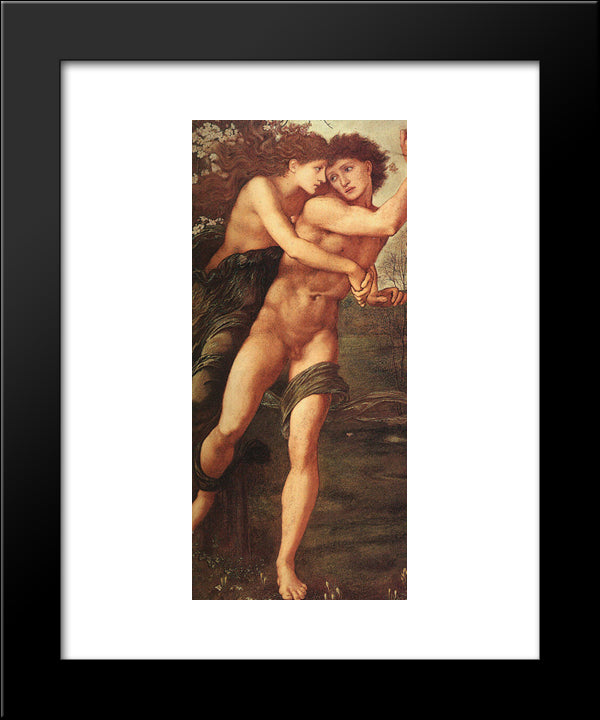 Phyllis And Demophon 20x24 Black Modern Wood Framed Art Print Poster by Burne Jones, Edward