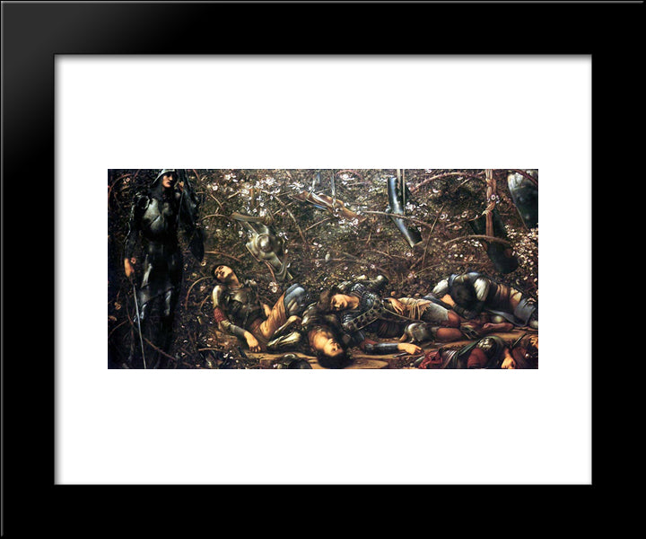 The Briar Wood 20x24 Black Modern Wood Framed Art Print Poster by Burne Jones, Edward