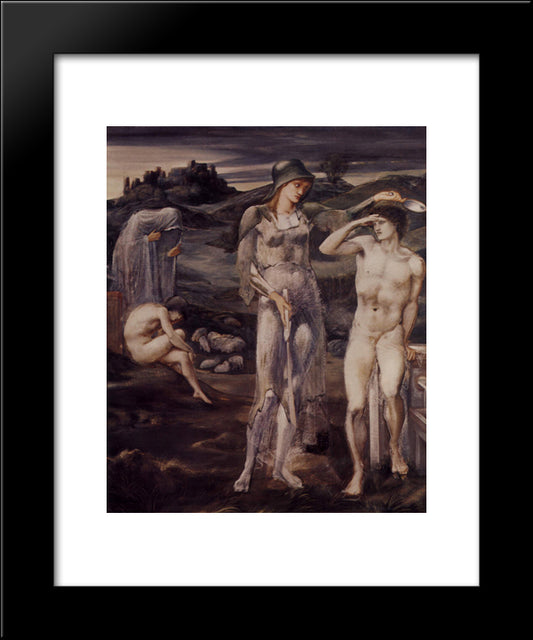 The Calling Of Perseus 20x24 Black Modern Wood Framed Art Print Poster by Burne Jones, Edward