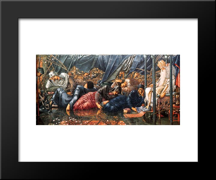 The Council Chamber 20x24 Black Modern Wood Framed Art Print Poster by Burne Jones, Edward