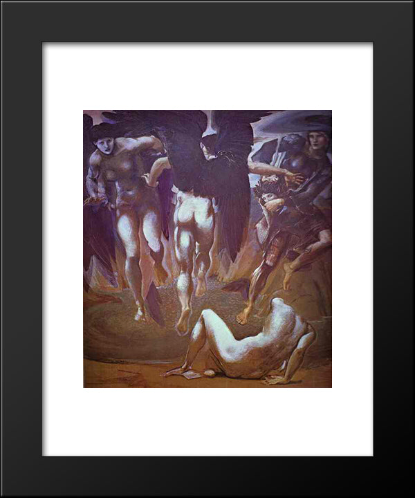 The Escape Of Perseus 20x24 Black Modern Wood Framed Art Print Poster by Burne Jones, Edward