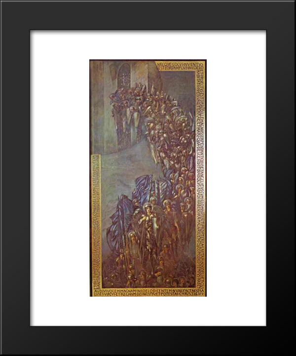 The Fall Of Lucifer 20x24 Black Modern Wood Framed Art Print Poster by Burne Jones, Edward