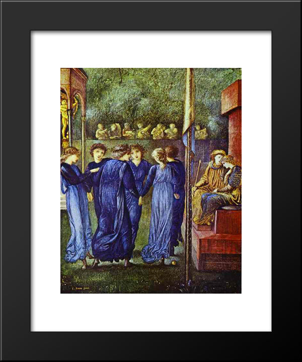 The King'S Wedding 20x24 Black Modern Wood Framed Art Print Poster by Burne Jones, Edward