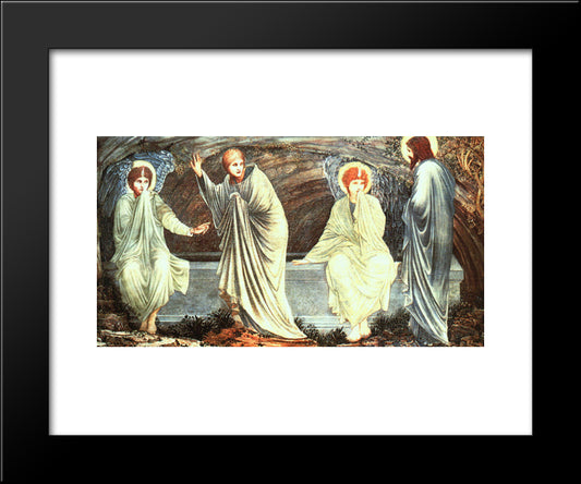 The Morning Of The Resurrection 20x24 Black Modern Wood Framed Art Print Poster by Burne Jones, Edward