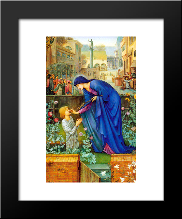 The Prioress'Stale 20x24 Black Modern Wood Framed Art Print Poster by Burne Jones, Edward