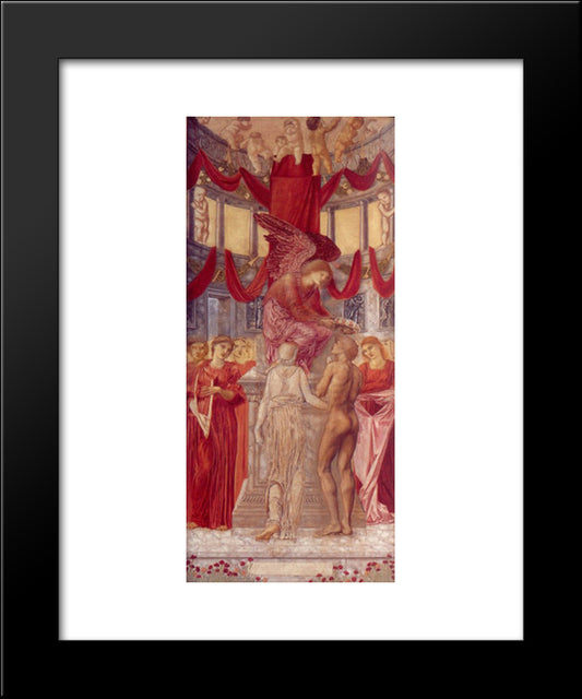 The Temple Of Love 20x24 Black Modern Wood Framed Art Print Poster by Burne Jones, Edward